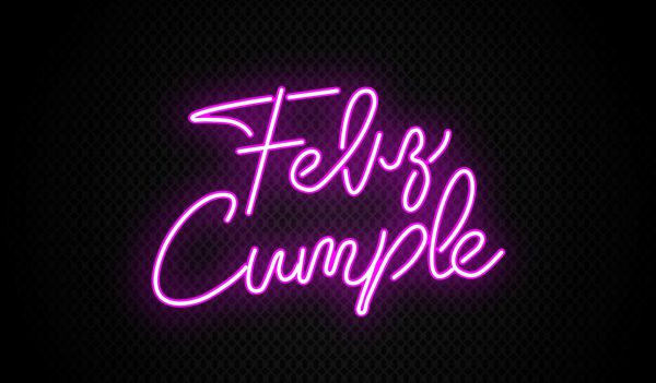 Feliz Cumple Neon